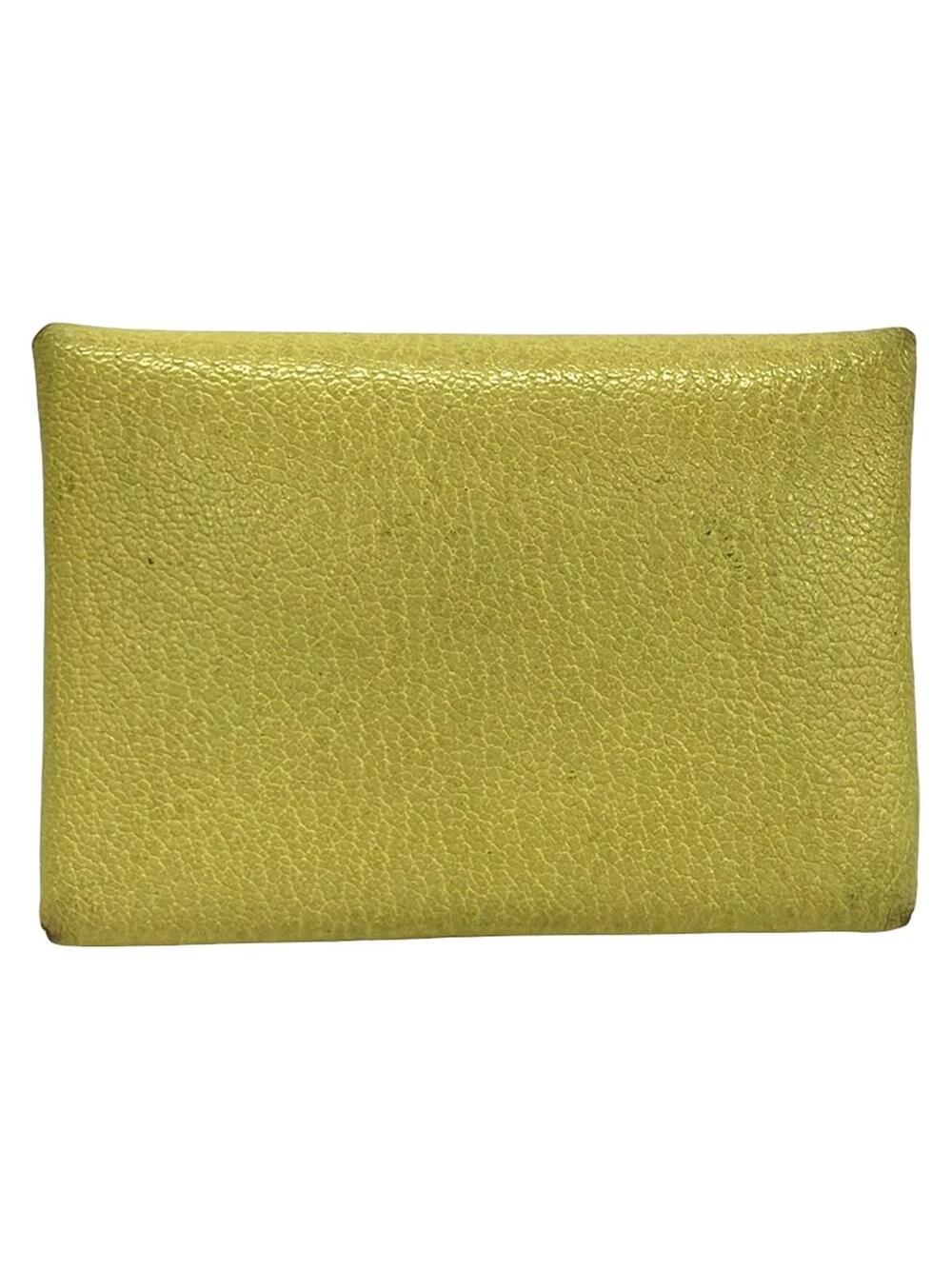 Hermes Calvi Duo Limoncello Chevre B #377259H71B